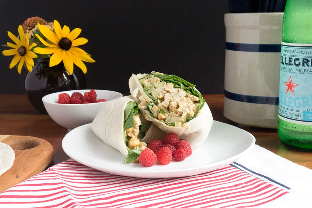 Easy Curry Chicken Salad Wrap Recipe - Creations by Kara