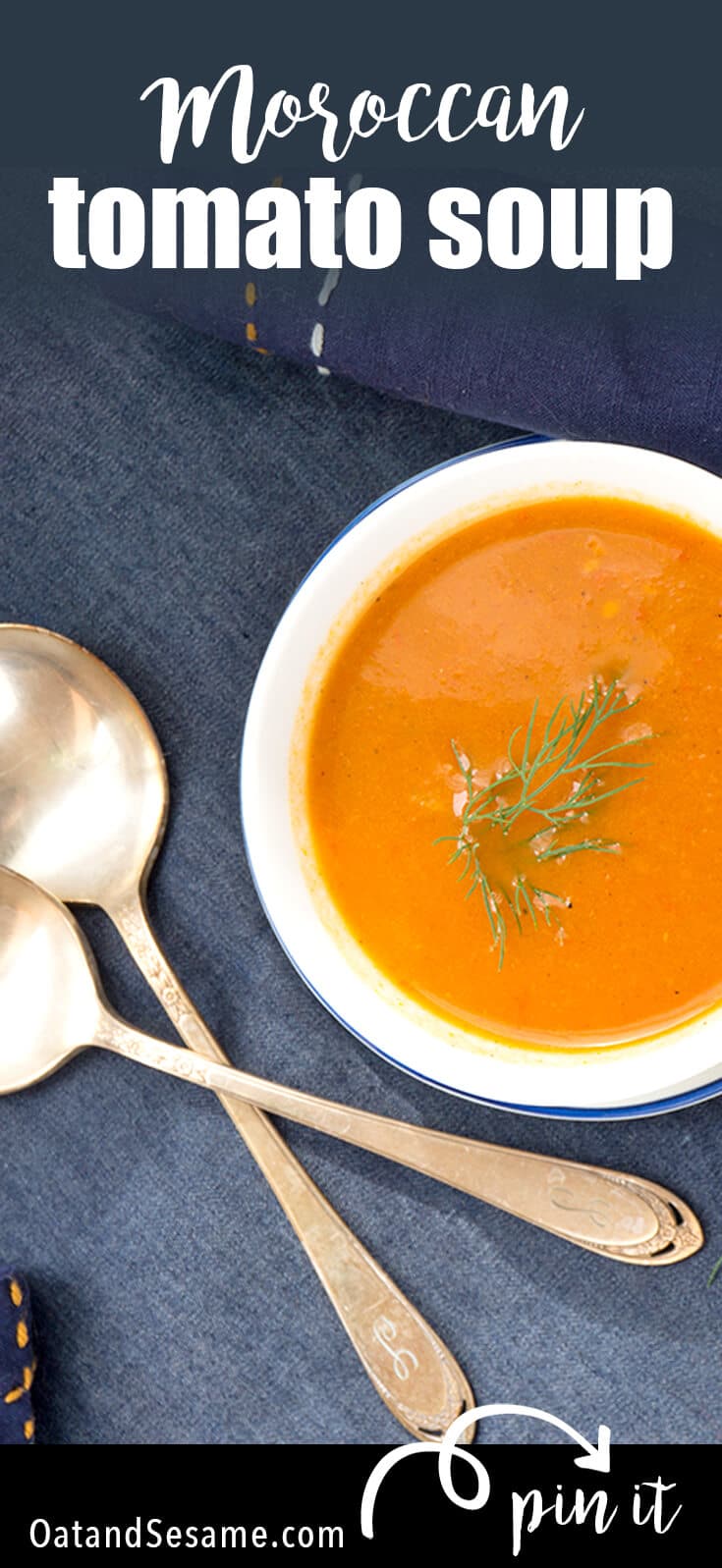 Spiced Moroccan Tomato Soup - Oat&Sesame
