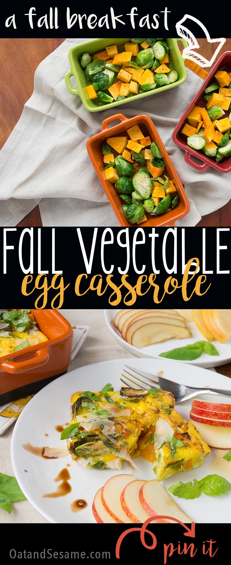 Fall Vegetable Egg Casserole - Oat&Sesame