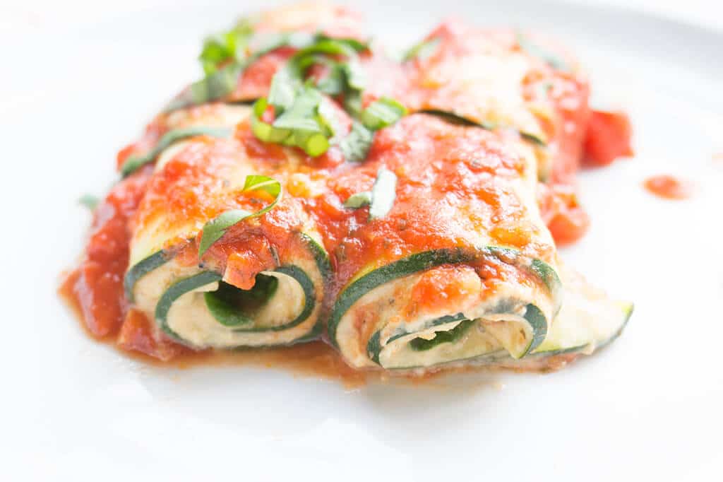 Zucchini Lasagna Roll Ups - Vegan + Gluten-Free - Oat&Sesame